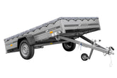 Remorque voiture 264 x 150 UNITRAILER GARDEN 265 KIPP avec châssis H-0 et bâche grise