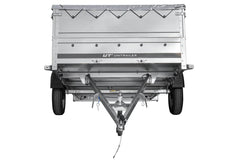 Remorque voiture 264 x 150 UNITRAILER GARDEN 265 KIPP avec ridelles BIS, cadre H-0 et bâche grise