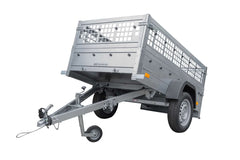 Remorque Top remorque GARDEN TRAILER 200 KIPP avec rehausses grillagées et roue jockey