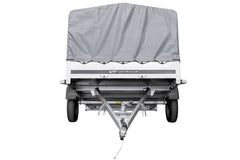 Remorque à un essieu 264 x 150 UNITRAILER GARDEN 265 KIPP avec arceau H-800 et bâche grise