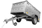 Remorque neuve 200 x 125 avec bâche plate, rehausses de ridelles et roue jockey – Garden Trailer 201 KIPP