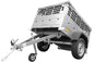 Remorque compacte à vendre – Garden Trailer 150 KIPP [avec bâche plate grise, roue jockey]