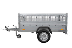 Remorque Top remorque GARDEN TRAILER 200 KIPP avec rehausses grillagées et roue jockey