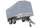Remorque à deux essieux 264 x 150 UNITRAILER GARDEN 265/2 KIPP avec châssis H-1100 et bâche grise