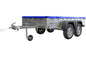 Remorque UNITRAILER 264/2 KIPP AVEC ROUE JOCKEY, TIGES DE SUPPORT ET BÂCHE PLATE BLEUE