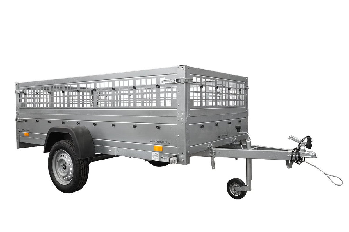 REMORQUE GARDEN TRAILER 264 KIPP (NEW) AVEC REHAUSSES GRILLAGÉES ET ROUE JOCKEYi