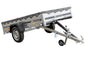 Remorque galvanisée 230 x 125 cm Garden Trailer 230 KIPP [avec roue jockey, bâche plate et tiges de support bâche]