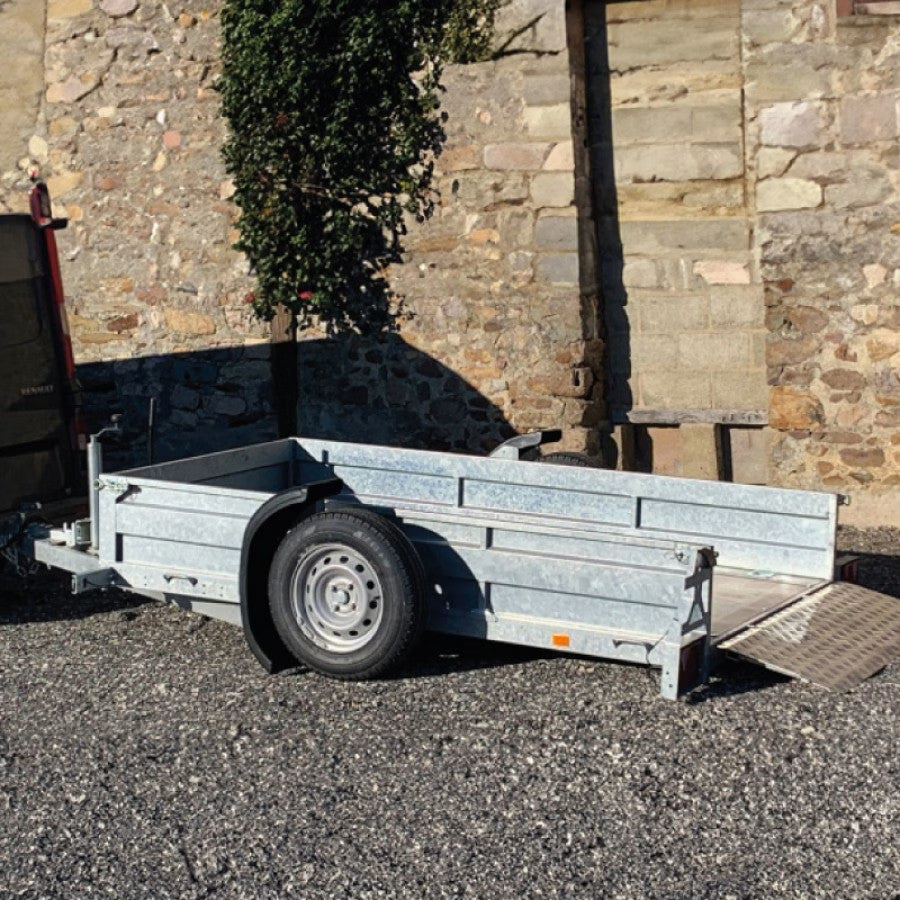 Remorque abaissante XL130 avec options Cochet 750 kg