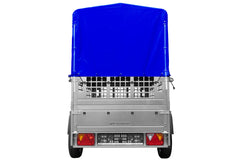 Remorque tôle non freinée Garden Trailer 200 KIPP 200 x 106 cm [avec rehausses grillagées, bâche haute et arceau]