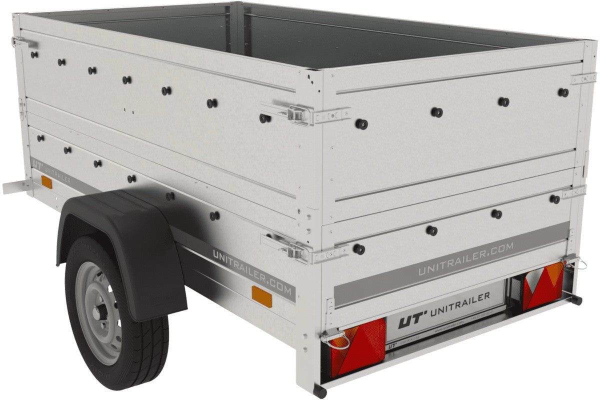 Remorque Garden Trailer 200 KIPP avec roue jockey et rehausses des ridelles