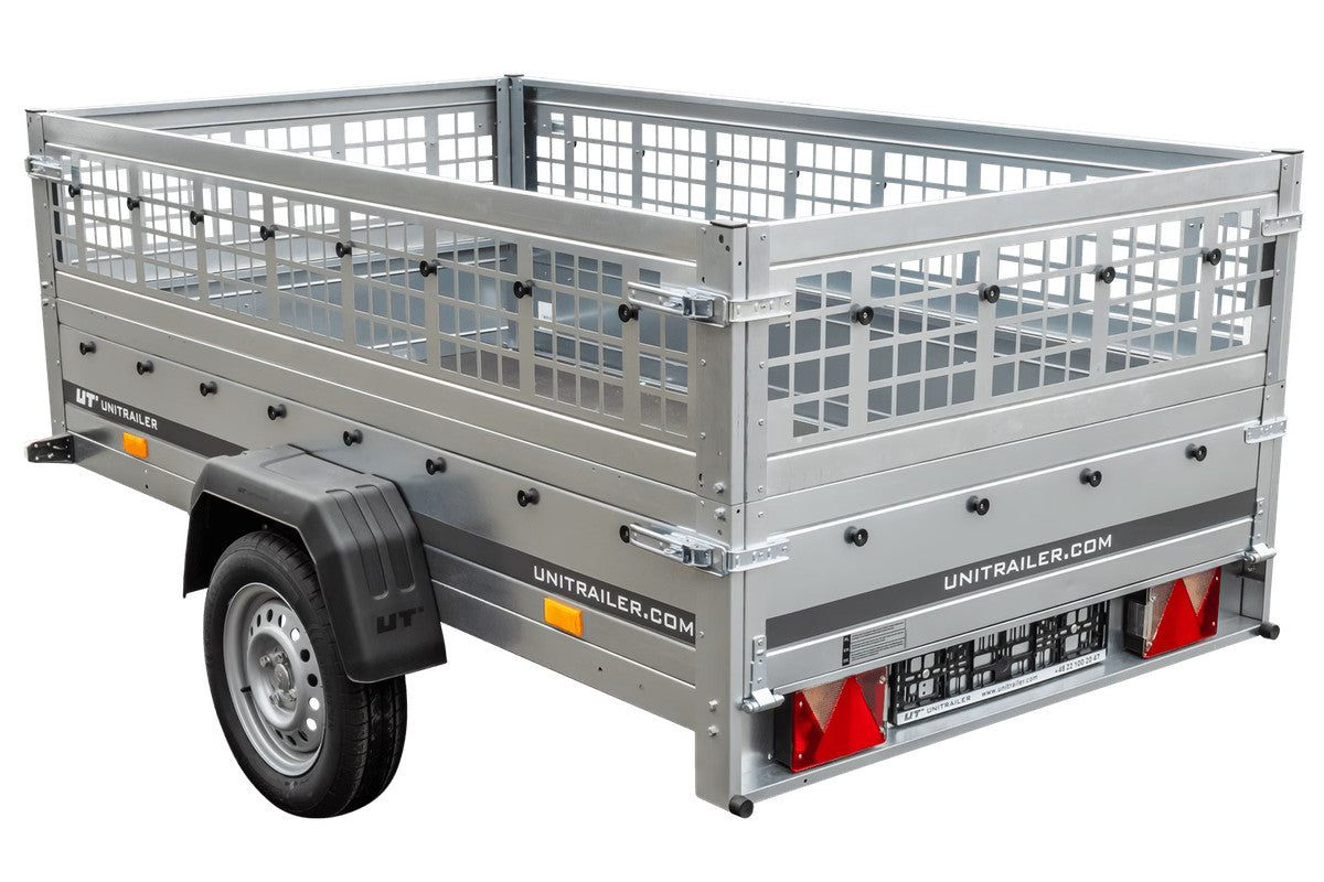Remorque Unitrailer GARDEN TRAILER 230 KIPP (NEW) remorque voiture avec roue jockey et côtés grillagés