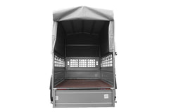 Remorque tôle Garden Trailer 200 KIPP 200 x 106 cm [avec rehausses grillagées, bâche haute et arceau]