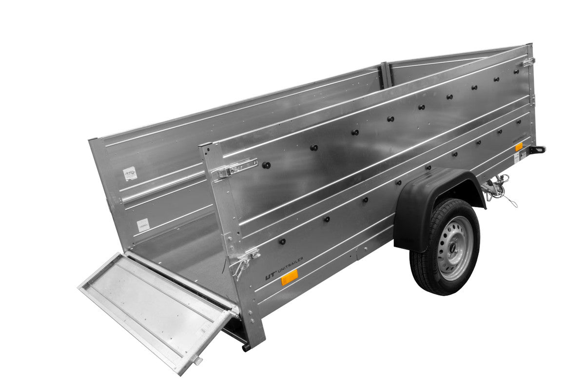 Remorque Unitrailer Remorque de Jardin 264 KIPP (Neuf) avec Roue Jockey et Planches Bis
