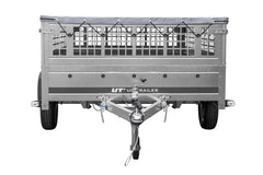 Remorque légère 264 x 150 UNITRAILER GARDEN 265 KIPP avec ridelles grillagées, châssis H-0 et bâche grise