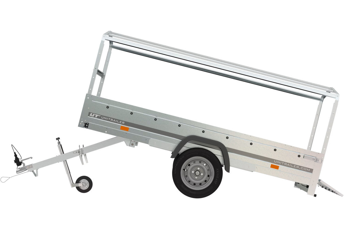 Remorque avec arceau et bâche grise Remorque de jardin 264 KIPP