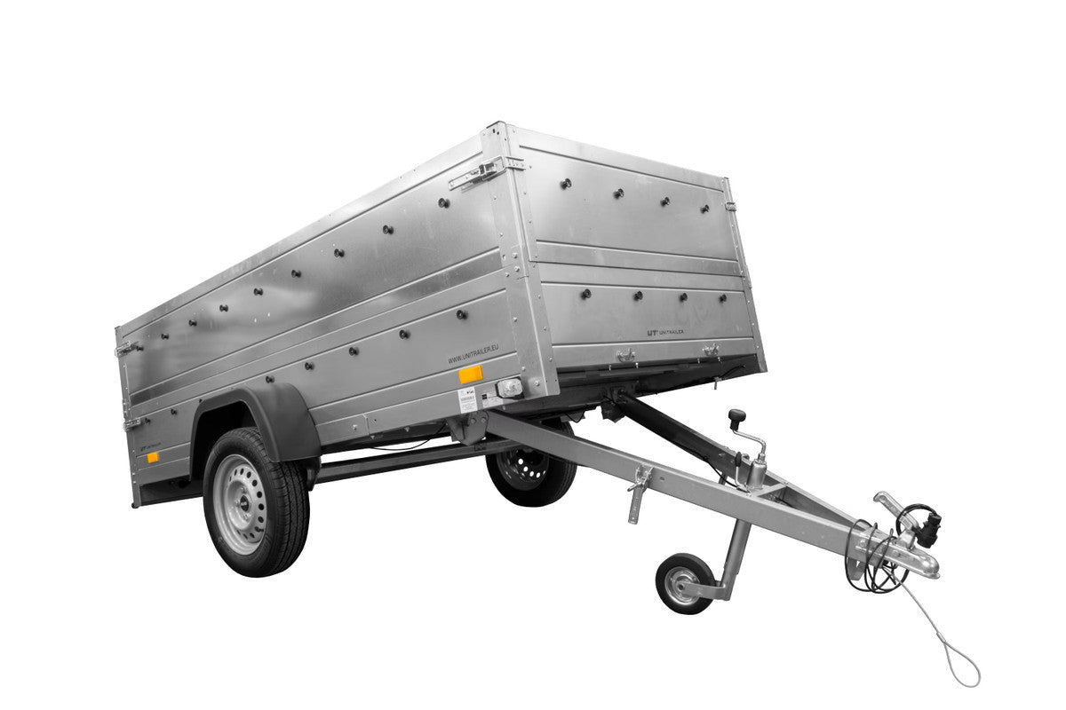 Remorque Unitrailer Remorque de Jardin 264 KIPP (Neuf) avec Roue Jockey et Planches Bis