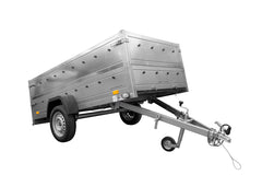 Remorque Unitrailer Remorque de Jardin 264 KIPP (Neuf) avec Roue Jockey et Planches Bis