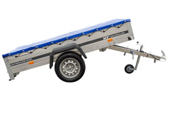 Remorque galvanisée 230 x 125 cm Garden Trailer 230 KIPP [avec roue jockey, bâche plate et tiges de support bâche]
