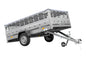 Remorque légère 264 x 150 UNITRAILER GARDEN 265 KIPP avec ridelles grillagées, châssis H-0 et bâche grise