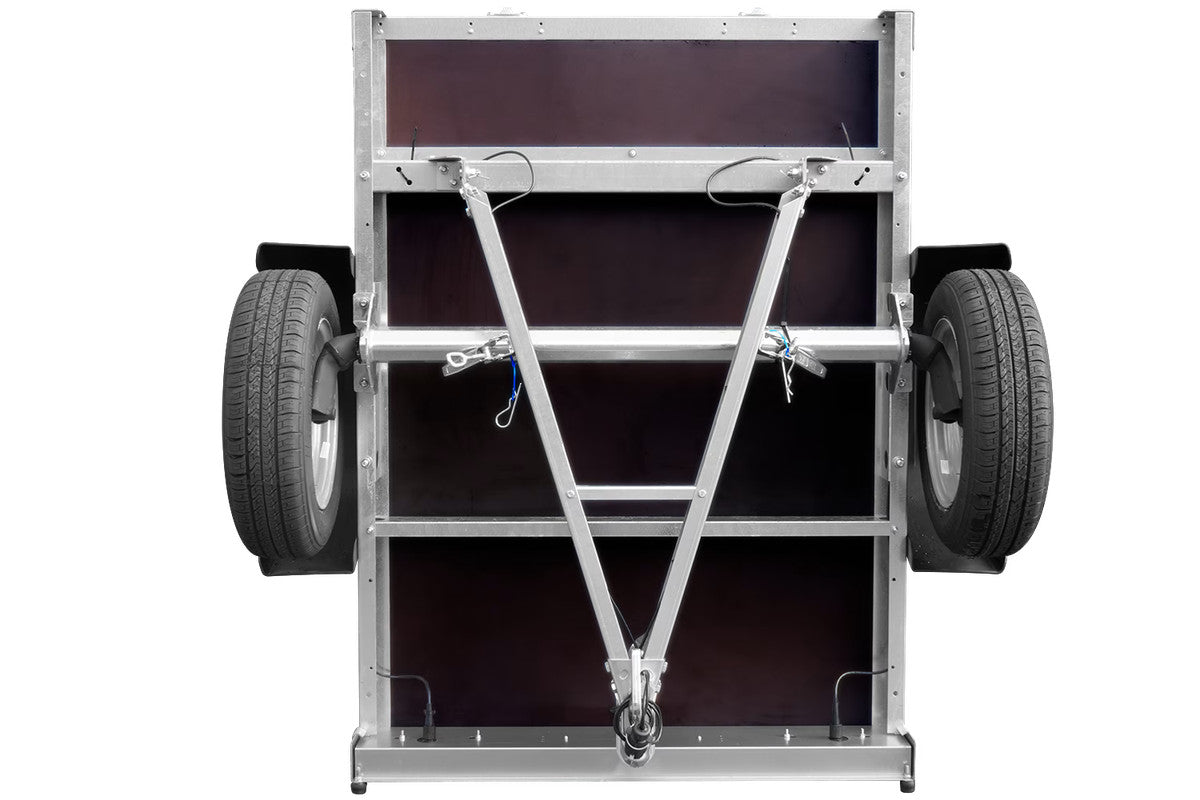 Remorque compacte à vendre – Garden Trailer 150 KIPP [avec bâche plate grise, roue jockey]