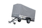 REMORQUE DE JARDIN 264 KIPP AVEC ROUE DE SUPPORT, CADRE H-1100 ET BACHE GRISE