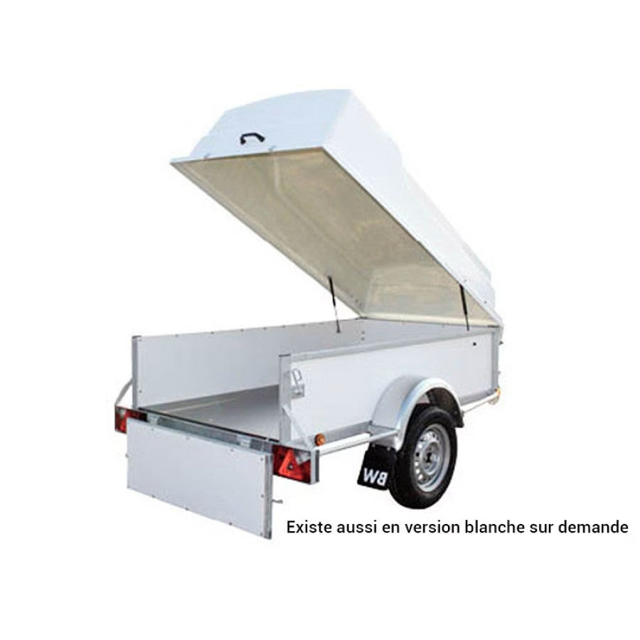 Remorque bagagère marron avec capot BW Trailers 500 kg