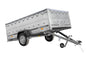 Remorque voiture 264 x 150 UNITRAILER GARDEN 265 KIPP avec ridelles BIS, cadre H-0 et bâche grise