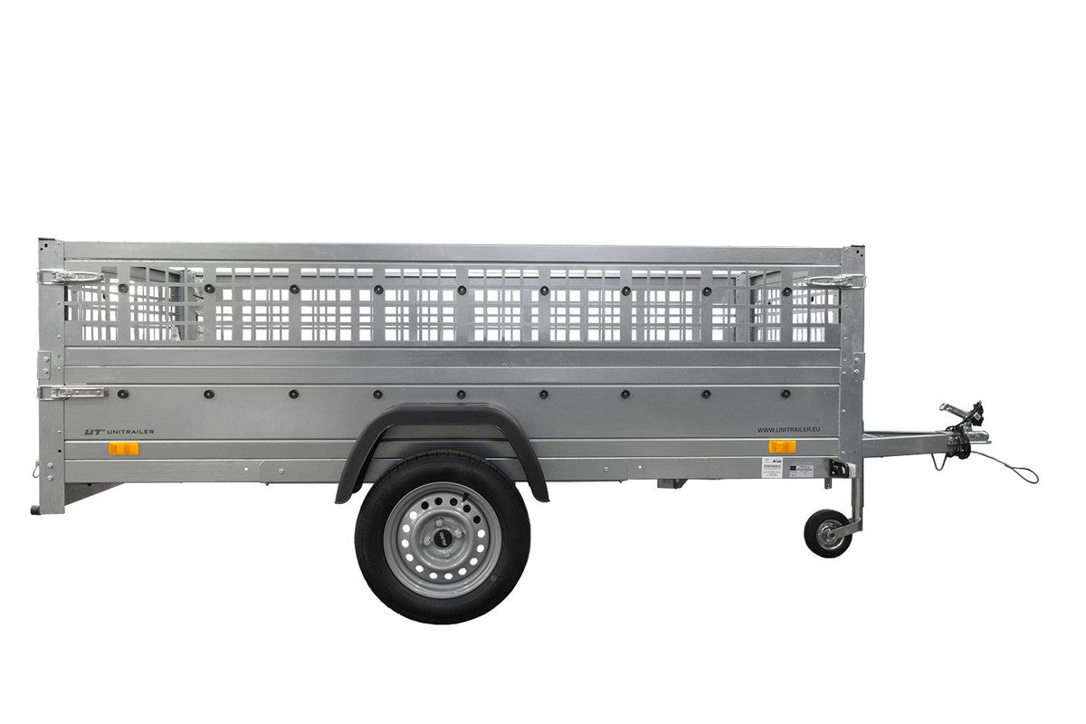 REMORQUE GARDEN TRAILER 264 KIPP (NEW) AVEC REHAUSSES GRILLAGÉES ET ROUE JOCKEYi