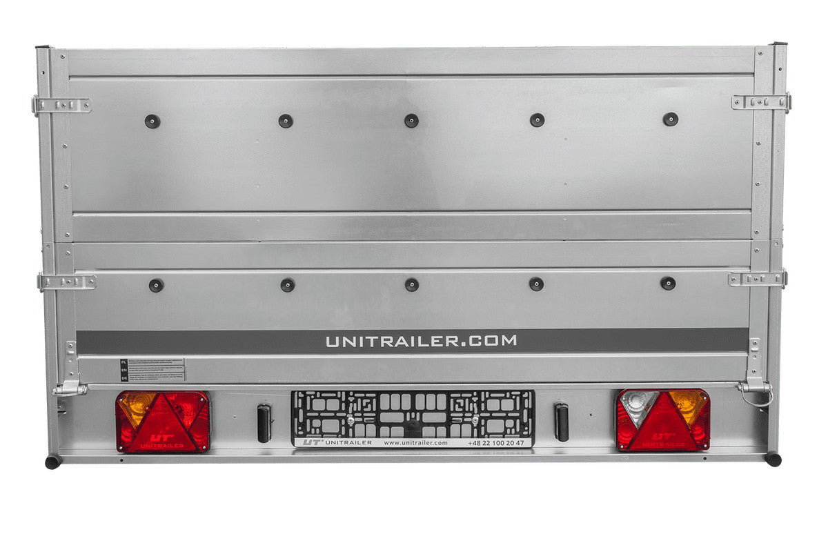 Remorque voiture 264 x 150 UNITRAILER GARDEN 265 KIPP avec ridelles supplémentaires