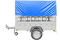 Remorque neuve à vendre Garden Trailer 201 KIPP 500 kg 200 x 125 cm [avec bâche haute bleue, arceau, ridelles grillagées et roue jockey]