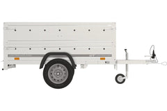 Remorque Garden Trailer 200 KIPP avec roue jockey et rehausses des ridelles