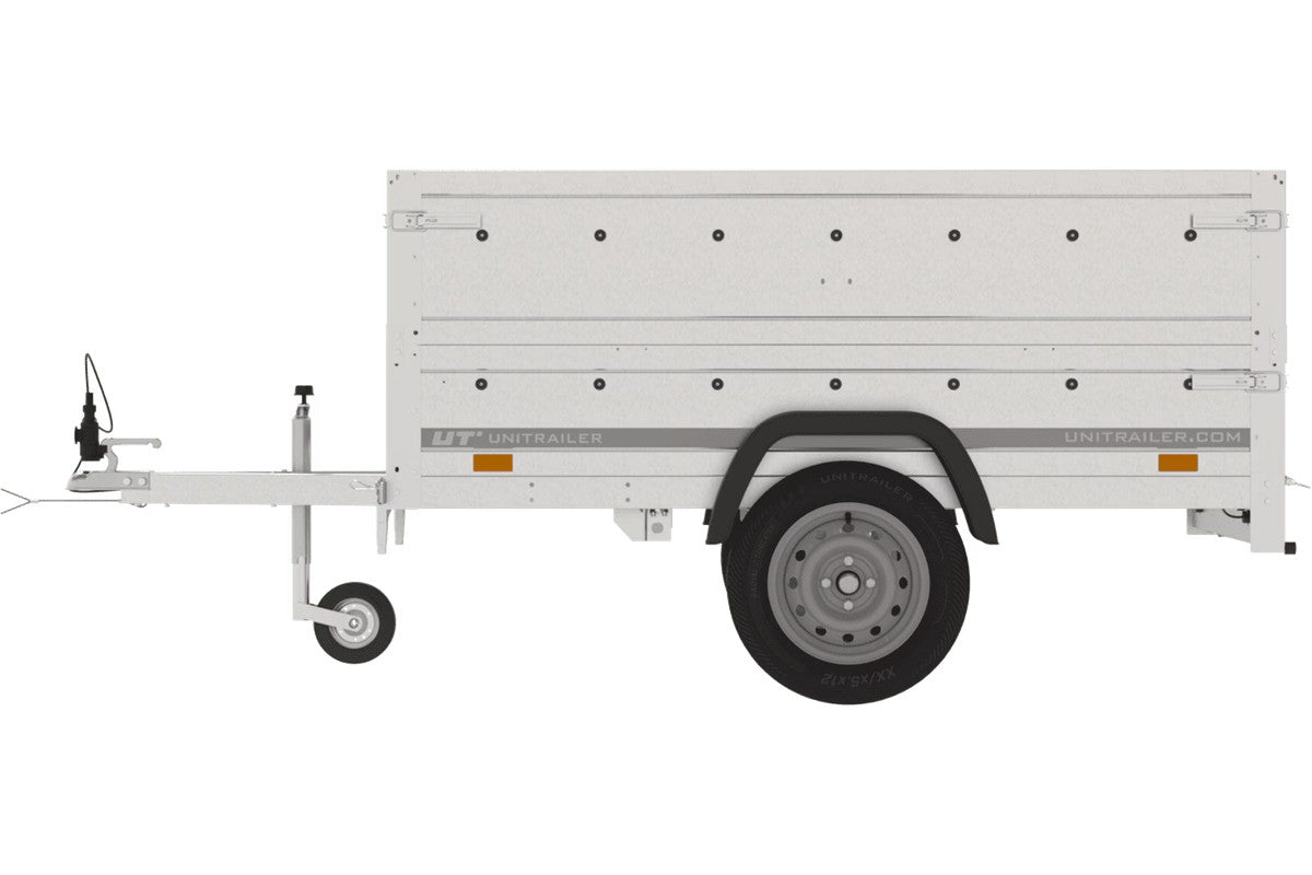 Remorque Garden Trailer 200 KIPP avec roue jockey et rehausses des ridelles