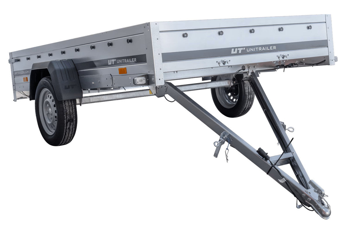 Remorque à essieu simple 264 x 150 UNITRAILER GARDEN 265 KIPP
