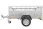 Remorque basculante 200 x 125 avec ridelles grillagées et roue jockey – Garden Trailer 201 KIPP