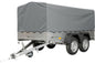 REMORQUE DOUBLE ESSIEUX UNITRAILER 264/2 KIPP AVEC ROUE JOCKEY, ARCEAU ET bâche GRISE