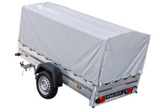 Remorque routière avec bâche haute, arceau H-800 et roue jockey 230 x 125 Garden Trailer 230 KIPP
